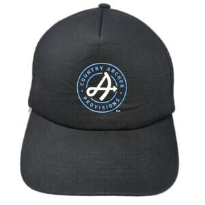 Big Country Archer Provisions Black Trucker Hat One Size Snapback Mesh Back